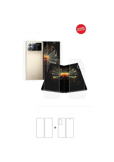 Xiaomi Mix Fold 3 Ön, Arka Ve Yan 360 Derece Tam Kaplama Tpu Film