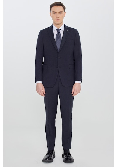 Erkek Lacı Slim Fit Dar Kesim Mono Yaka Kapak Cep Esnek Takım Elbise Lacı