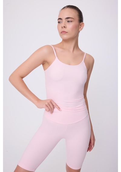 Crossover Atletik Spor & Aktif Yaşam Atlet Tank Top -2665 Pembe