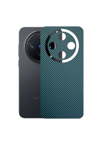 Kapps Vivo X200 Pro Mini İle Uyumlu Fiber Serisi Premium Arka Kapak Kaplama Kenarlar Yoktur