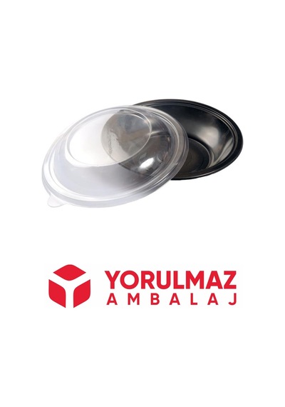 Yorulmaz Ambalaj Kullan At Plastik Yemek Taşıma Kabı Kapaklı 25 Adet
