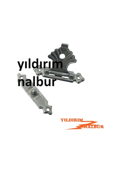 Kutu Kilidi Dekoratif Klips Nikel Krom Sandık Kilidi Hobi Kilit E