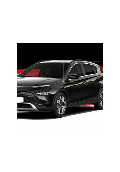 Hyundai Bayon Krom Cam Çerçevesi Set 2020- 12 Parça