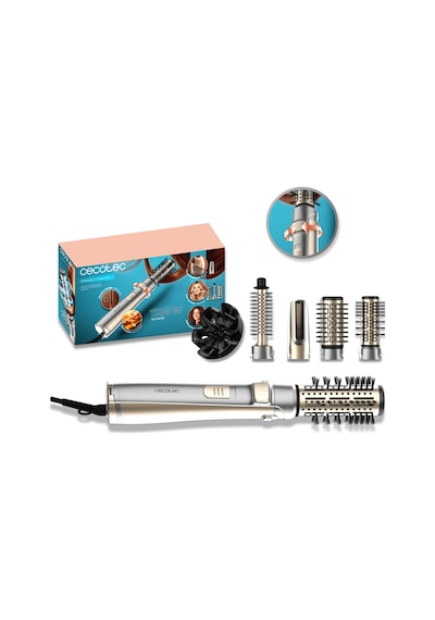 Ceramiccare 5in1 Airbrush Gyro Çok Başlıklı Saç Kurutma Ve Şekillendirme Fırçası