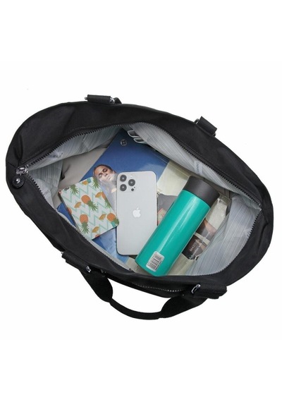 Smart Bags Büyük Boy Omuz Kadın Çantası Krinkıl Kumaş 35884 Kahverengi