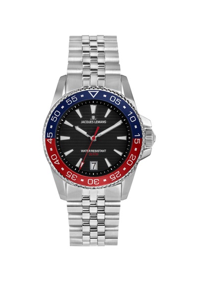 Jacques Lemans 1-2205k Lıverpool Dıver Erkek Kol Saati Gümüş - Mavi