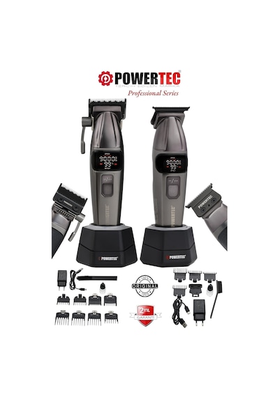 Powertec Tr-4646 & Tr-2626 Profesyonel Tıraş Makinesi 2'li Set Erkek Bakım Seti