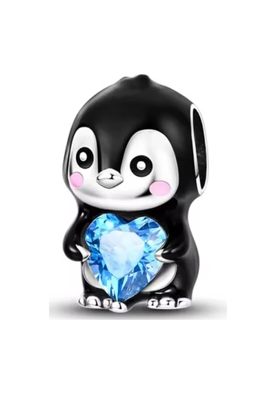 Fubena Buz Kalpli Penguen Gümüş Charm