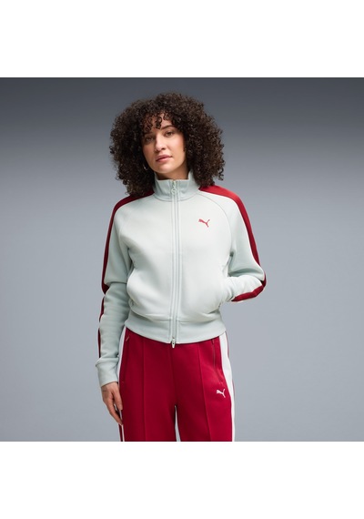 Puma T7 Kadın Beyaz Ceket 629796-29 Yeşil