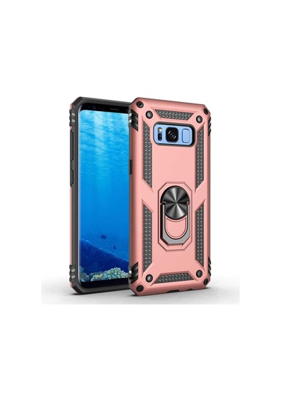 Galaxy S8 Kilif Zore Vega Yüzüklü Standli Zirh Kilif 556704941
