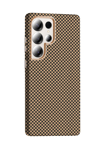 Zore Samsung Galaxy Uyumlu S25 Ultra Kılıf M-safe Şarj Özellikli Karbon Fiber Görünümlü Omsy Gros Kapak - Lacivert