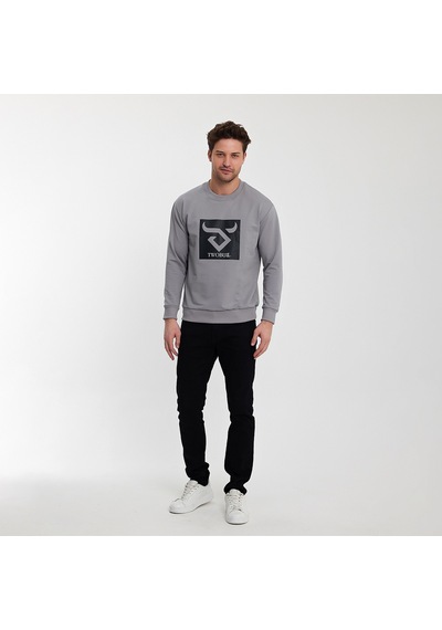 Twobull OSLO Erkek  Gri Sweatshirt