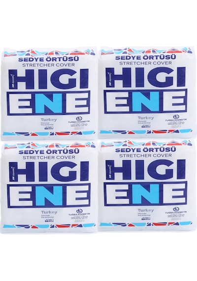 Higiene Tek Kullanımlık Lastikli Sedye Örtüsü 450 Adet 80 x 240 CM