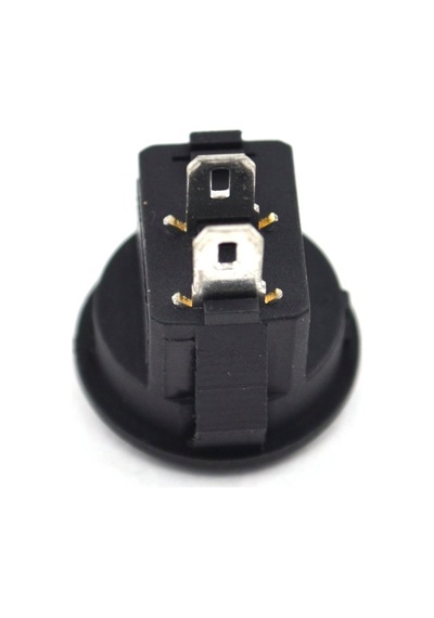 10 Adet Mini 16mm Yuvarlak Siyah Anahtar 1-0 Rocker