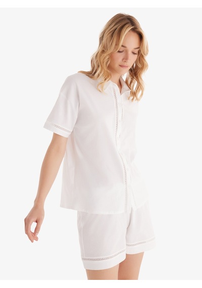 Kadın Pijama Takımı 51861 - Beyaz Beyaz