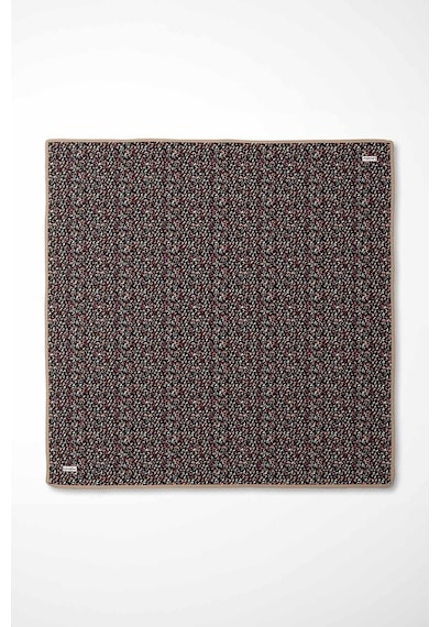 Levidor Mini Yazı Detayi Twill İpek Eşarp-0926 Siyah