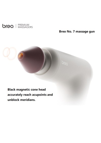 Breo Massage Gun M0220 - Isı Terapili, Fırçasız Motorlu Ve Taşına Gri