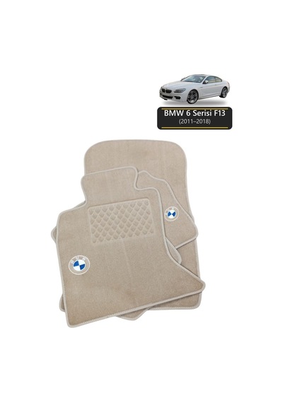 Oto Halı Paspas Bmw 6 Serisi F13 2011-2018 Uyumlu M M Teknik Sport Kaymaz & Şık Tasarım