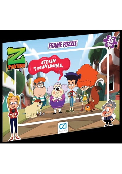 Ca Games Z Takımı 35 Parça Frame Puzzle Yapboz