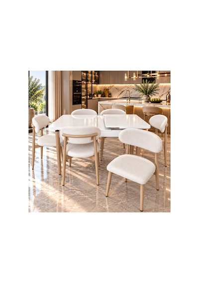 Sfm 80x130 Açılabilir Kapanabilir Mutfak Masası Takımı Salon Takımı 6 Sandalyeli Bej - 930445128 Bej Sfm 80x130 Açılabilir Kapanabilir Mutfak Masası Takımı Salon Takımı 6 Sandalyeli Bej - 930445128 Bej