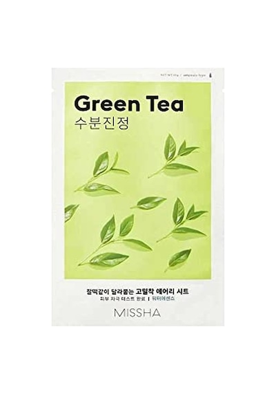 Mıssha Yeşil Çay Özlü Nemlendirici Yaprak Maske 1ad Airy Fit Sheet Mask Green Tea
