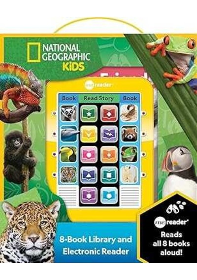 Pi Kids National Geographic Kids Me Reader 8-book Library And Electronic Reader Sound Book Set