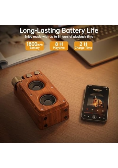 19cm Retro Ahşap Tasarımlı Bluetooth Hoparlör 5w Güçlü Ses, 5.0 Kablosuz Bağlantı, 1500 Mah Şarjlı Batarya, Fm Radyolu, Usb/tf Kart Destekli, Taşınabilir Nostaljik Müzik Kutusu A8 19cm Retro Ahşap Tasarımlı Bluetooth Hoparlör 5w Güçlü Ses, 5.0 Kablosuz Bağlantı, 1500 Mah Şarjlı Batarya, Fm Radyolu, Usb/tf Kart Destekli, Taşınabilir Nostaljik Müzik Kutusu A8