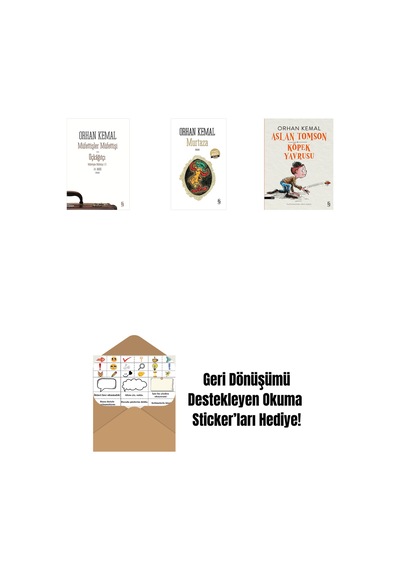 Müfettişler Müfettişi - Üçkâğıtçı 2 Kitap Bir Arada + Murtaza Midi Boy + Aslan Tomson - Köpek Yavrusu + Okuma Sticker'ları
