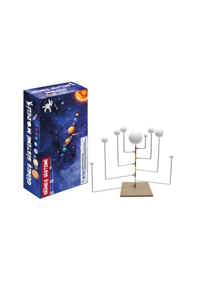 Ayaklı Güneş Ve Gezegen Sistemi - Boyanabilir 3 Boyutlu Planetarium Güneş Sistemi Modeli