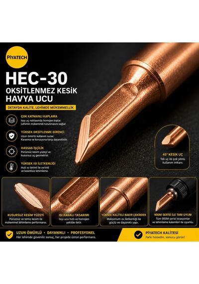 Hec-30 Oksitlenmez Kesik Havya Ucu İle Kusursuz Lehimleme Deneyimi
