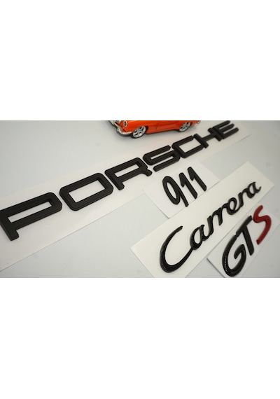 Porsche Carrera 911 Gts Bagaj 3M 3D Abs Yazı Logo Amblem Seti (549169301)