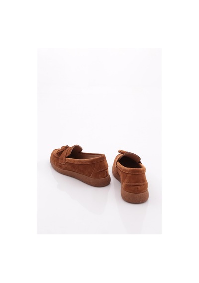 Dgn Ml5604-1 Kadin Loafer Ayakkabi Taba Süet