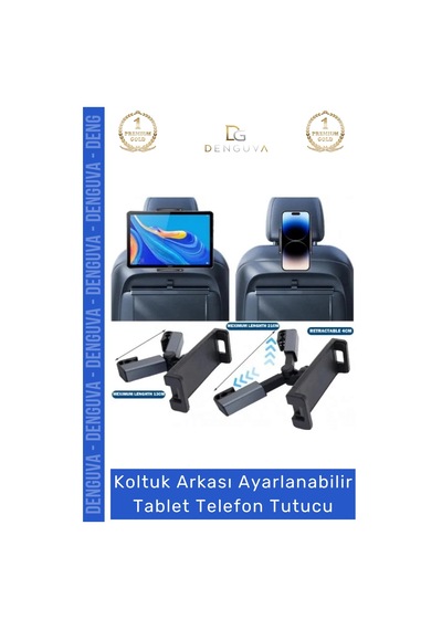 Telefontutucu Araç Arka Koltuk Başlık Uyumlu 360 Derece Döner Başlıklı Ayarlanabilir Tablet Telefon Diğer