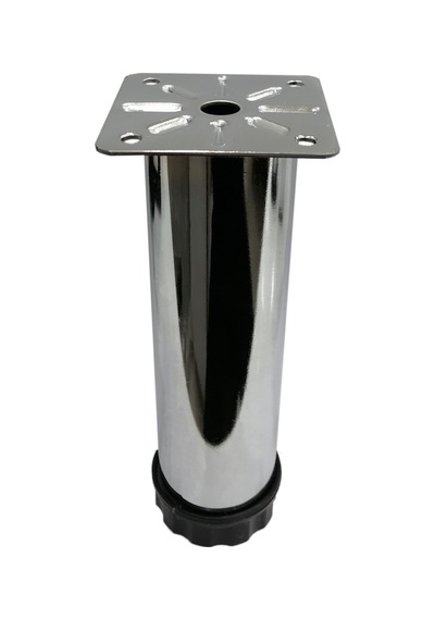 Cateksss Tablalı Ayarlı Metal Dolap Tezgah Baza Koltuk Kanepe Ayağı Krom Çap:42 Mm 15 Cm - 15 Li Paket