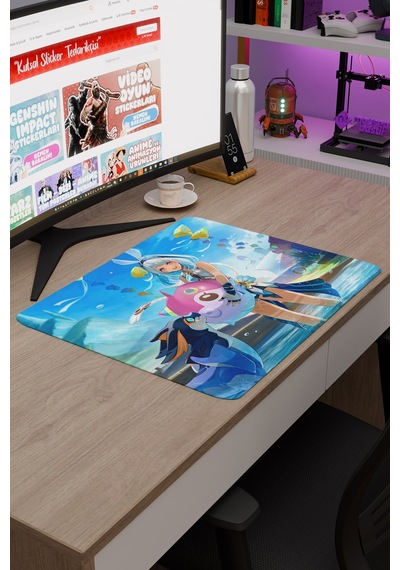 Mualani Genshin Impact Anime Gacha V5 - 48x40 Xl Gaming Mouse Pad Fare Altlığı