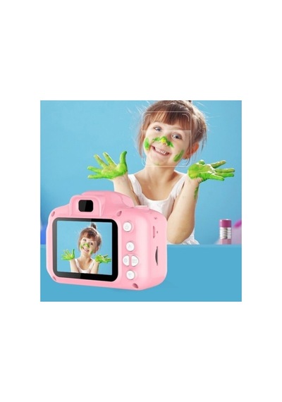 Dijital Ekranlı Çocuk Kamerası 1080p Hd Oyun Fotograf Video Kamera Hafıza Kartı Girişli