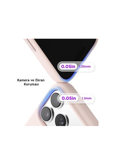 Apple İphone 17 Pro Max Uyumlu İçi Kadife Lansman Silikon Kılıf K