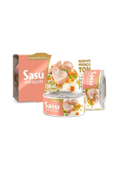 Sasu Basmati Pirinçli Ton Salata İri Parça 2 x 160 G