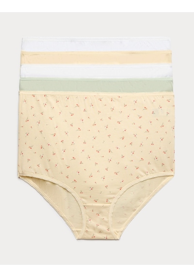 Marks & Spencer 5'li Saf Pamuklu Full Brief Külot Seti T61008800F Turuncu