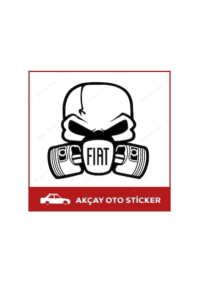 Fiat Kurukafa Sticker Fiat Sticker Oto Sticker Araba Sticker Arma