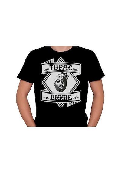 Tupac Biggie Rap Rapstar's Müzik Tişört Unisex T-shirt 001