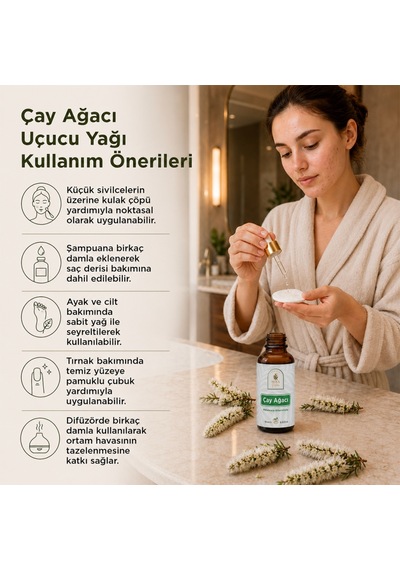 Çay Ağacı Uçucu Yağı 10 Ml. %100 Saf