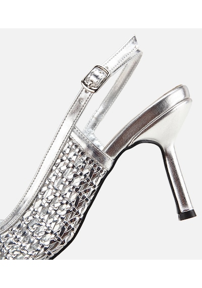 Hotiç Kadın Lame Örgü Detaylı İnce Topuklu Stiletto Çok Renkli