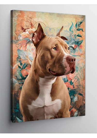Kanvas Tablo Point Fon Ve Köpek 50cmx70cm