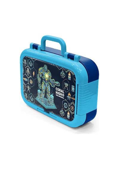 Coral High Kids Lacivert Robot Desenli Paslanmaz Çelik Beslenme Kabı 39146 Lacivert