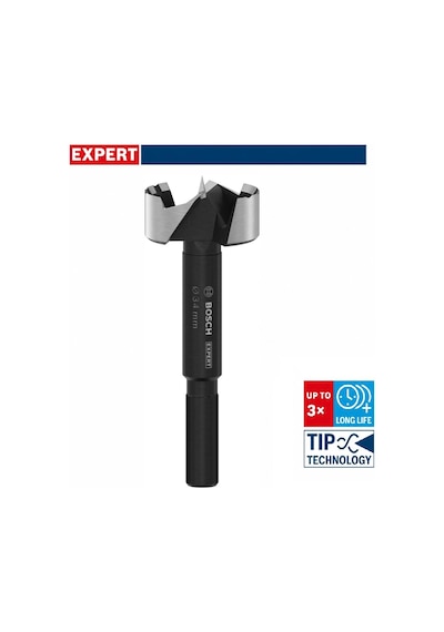 Bosch Expert 34 Mm Sert Ahşap Menteşe Yeri Açma Ucu 2608901836