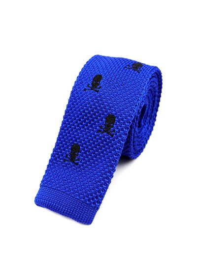 Omark Cotton Örme Kravat No2453 Mavi