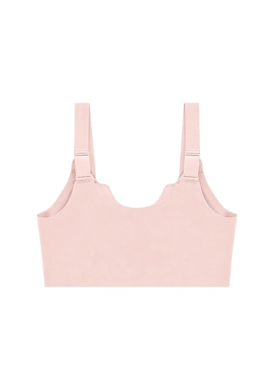 Cottonill Seamless Bra - Larevia Pudra Lazer Kesim Önden Düğmeli Tül Detaylı Kadın Sütyen