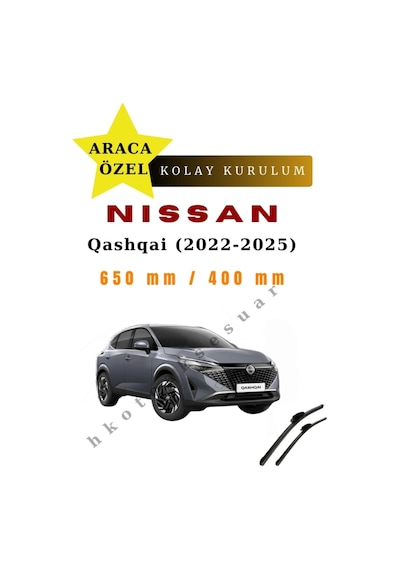 Nissan Qashqai 2022-2025 Araca Özel Silecek Ön İki