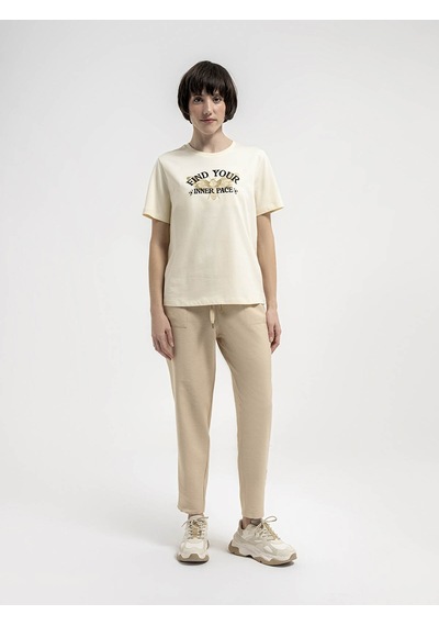 Loft Kadın T-shirt Ekru Lf2035614 24yp69000230 P6983